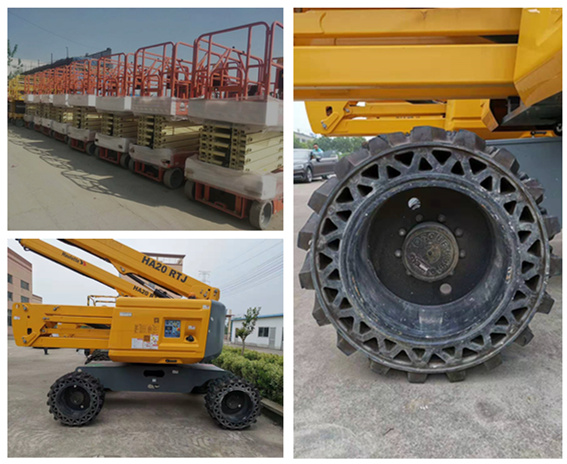 15x5 Non-marking scissor lift tires