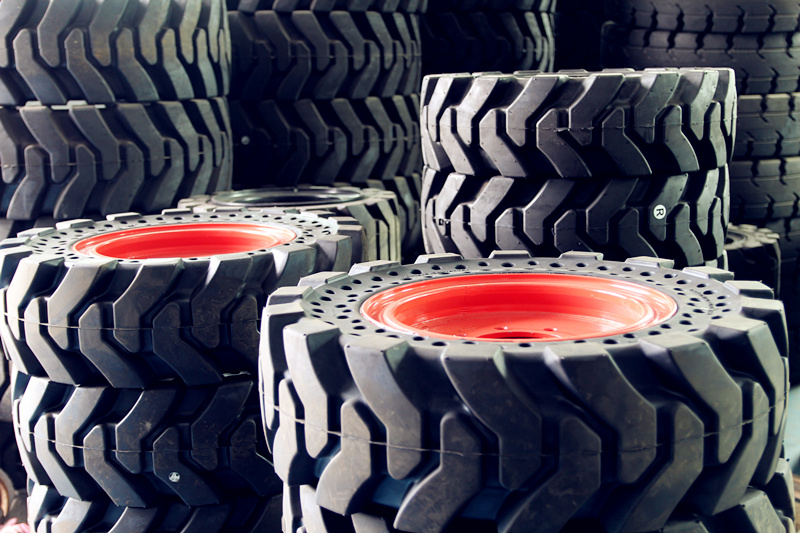 solid skid steer tires