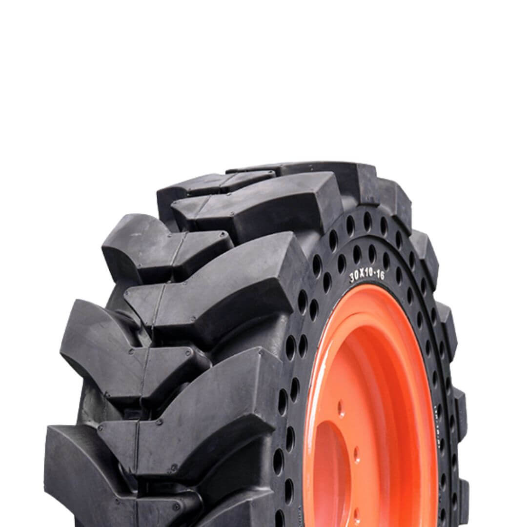30×10-16 Solid Skid Steer Tire- G801 | Built for Extreme Durability