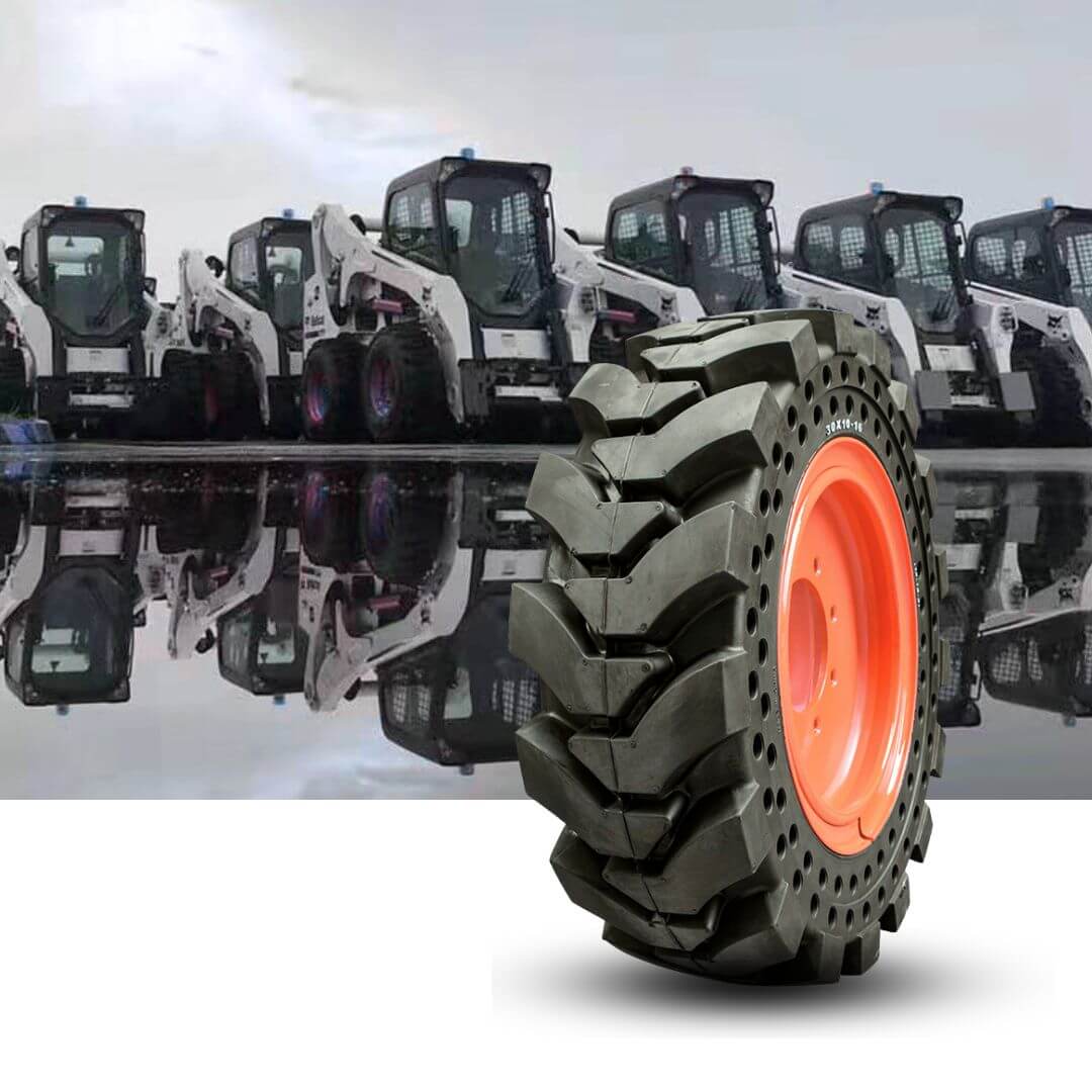 30x10-16 solid skid steer tires 2