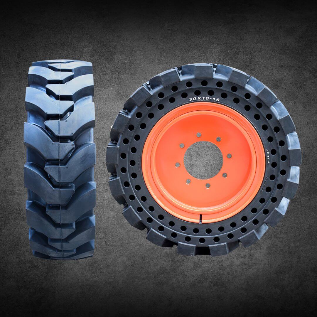 30x10-16 solid skid steer tires 3
