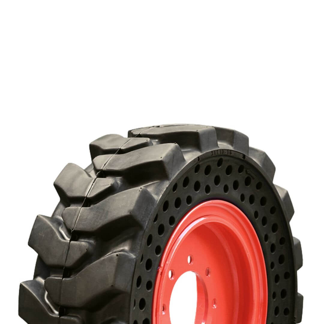 31×10-16 Solid Skid Steer Tire – G801 | Enhanced Cushioning & Durability