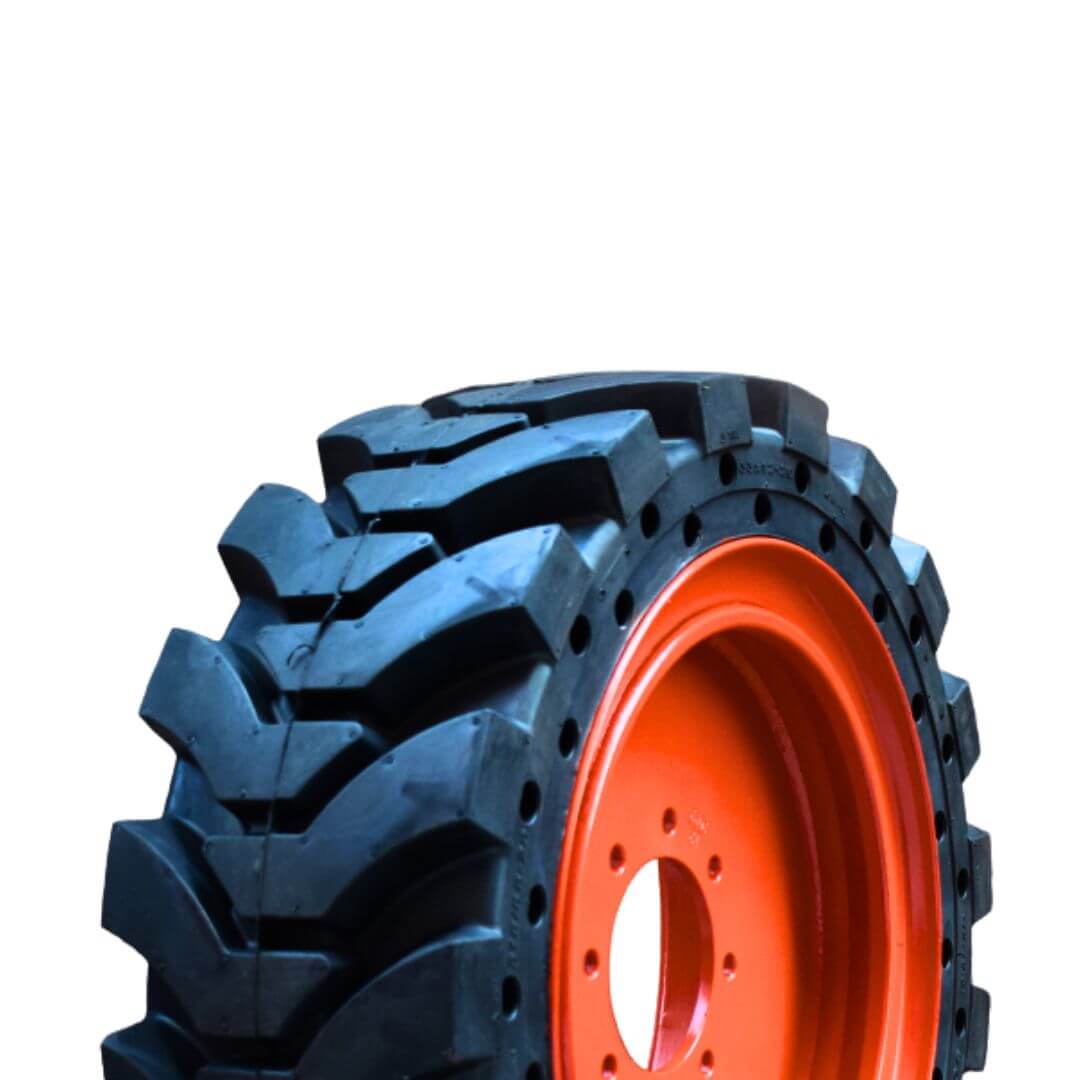 Pneu maciço para minicarregadeira 33×12-20 – G801 | A solução definitiva à prova de furos