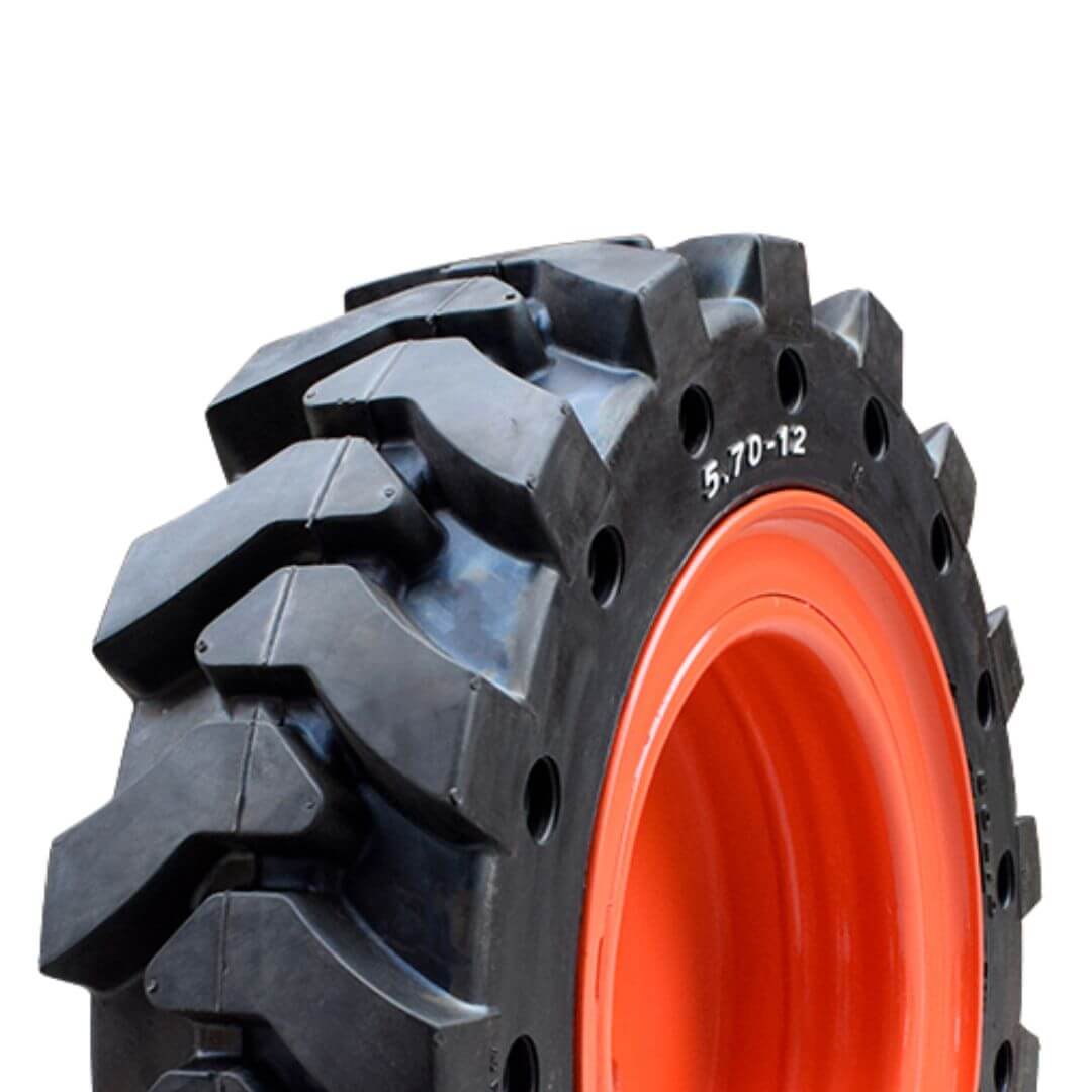 5.70-12 Skid Steer Solid Tires- G801