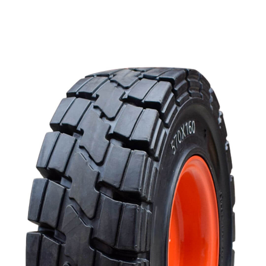 570X160 Solid Skid Steer Tires- B103