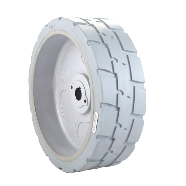 15×5 Solid Tire for Scissor Lifts | Clean & Safe