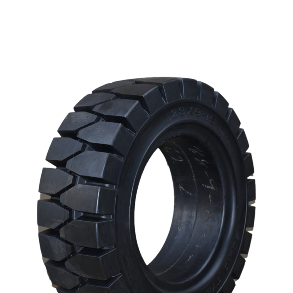 28×9-15 Solid Forklift Tires | Heavy-Duty Skid Steer | Solid Core