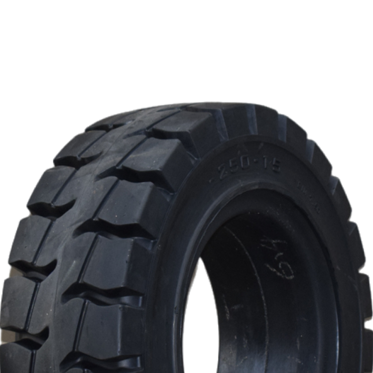 250-15 Solid Forklift Tires | High Flotation | Industrial