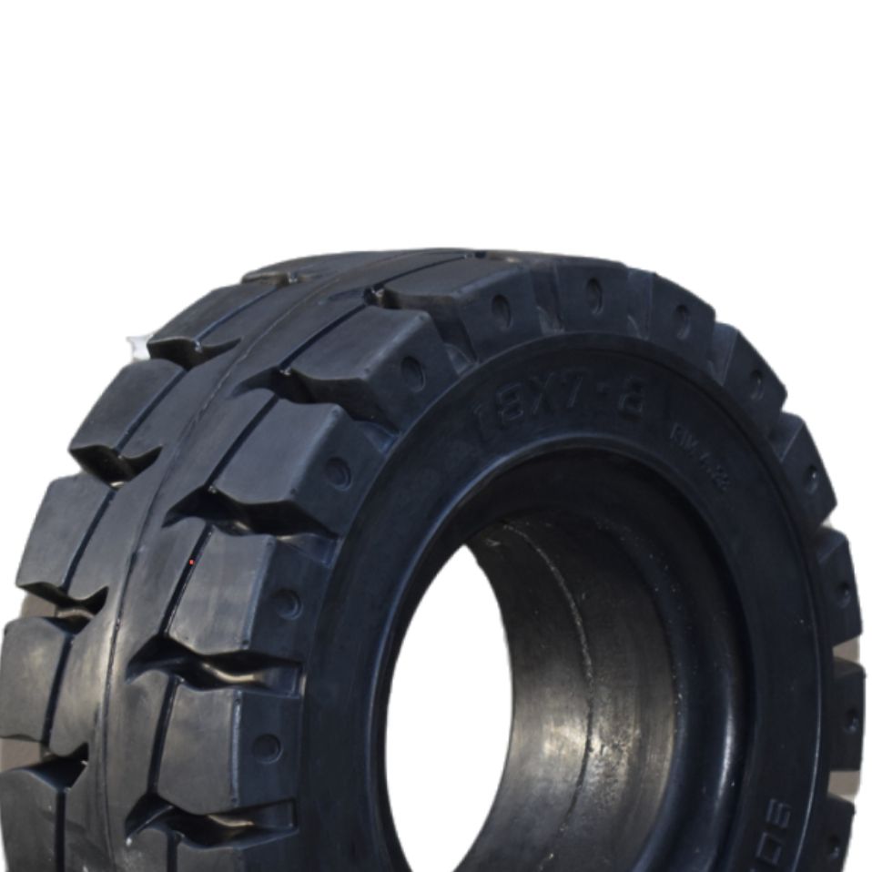 18×7-8 Solid Forklift Tires | Compact Equipment | Press-On